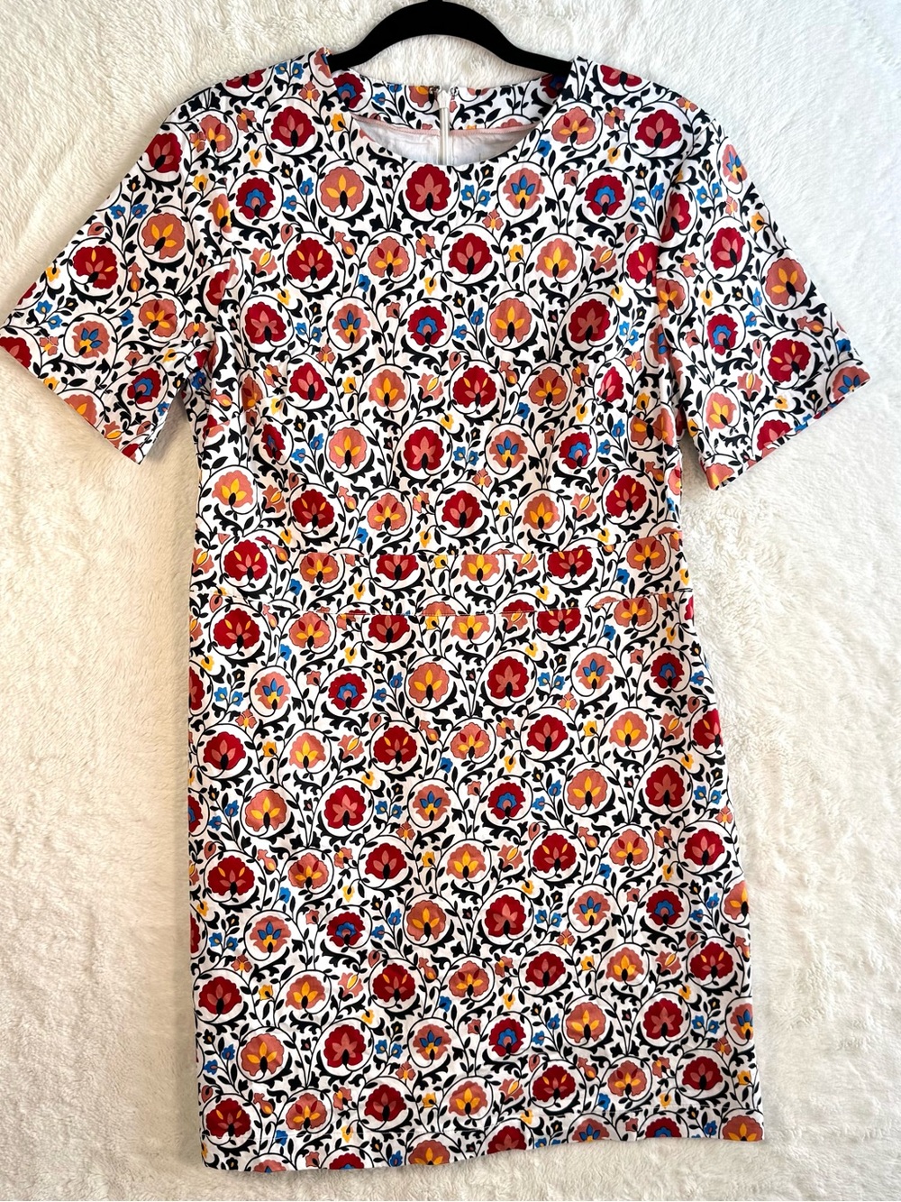 Boden Enchanted Bloom Dress Women’s 10 Floral Sheath Pockets Career Office